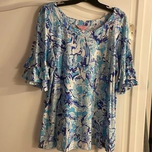 Lilly Pulitzer 1/2 Sleeve boatneck Top